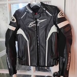 Alpinestars Black and White Racing Jacket